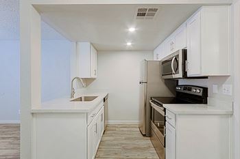 Open kitchen for gracious entertaining